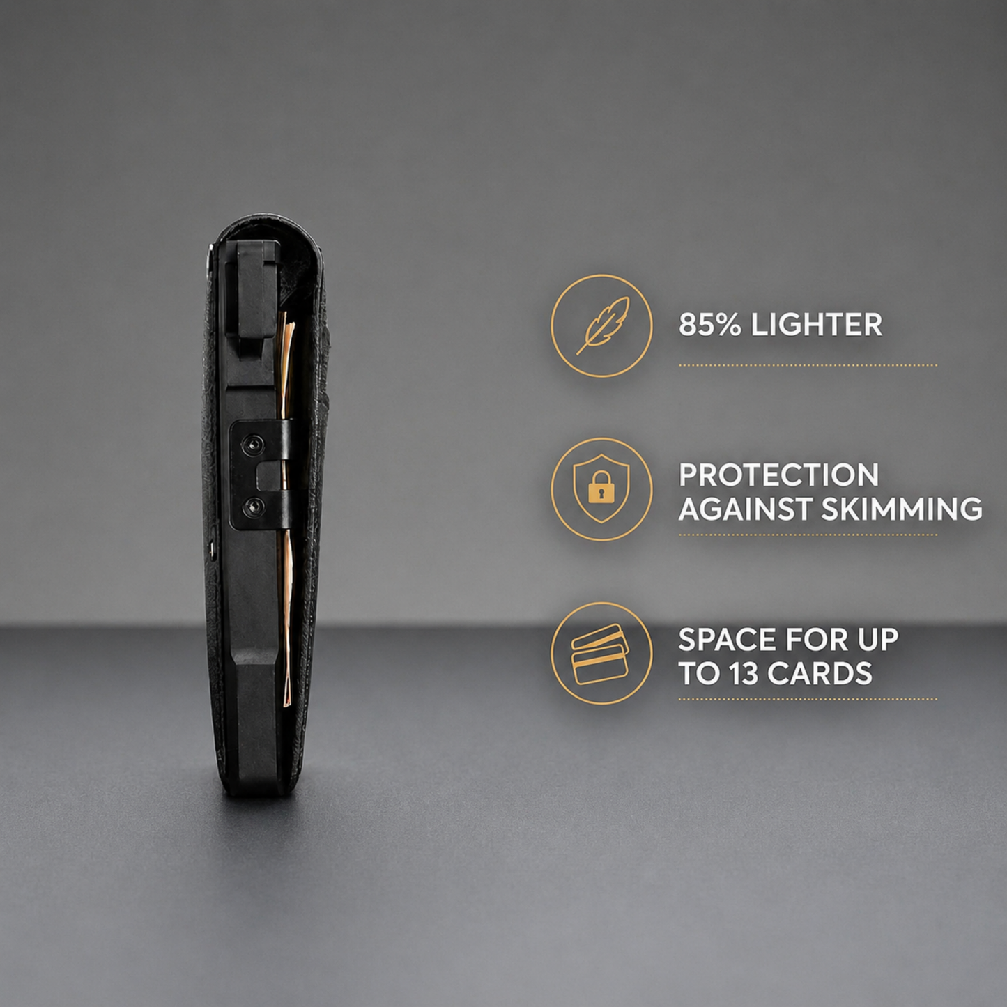 Zeltarium MagVault® Minimalist Wallet - Maximum Capacity. Minimal Footprint.