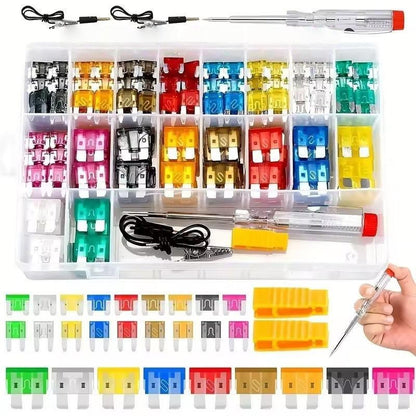 🚗306Pcs Automotive Fuse Kit with Tester & Puller