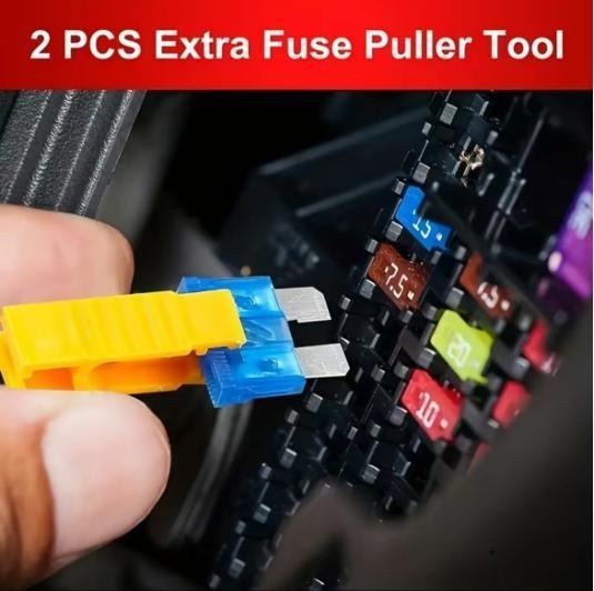 🚗306Pcs Automotive Fuse Kit with Tester & Puller
