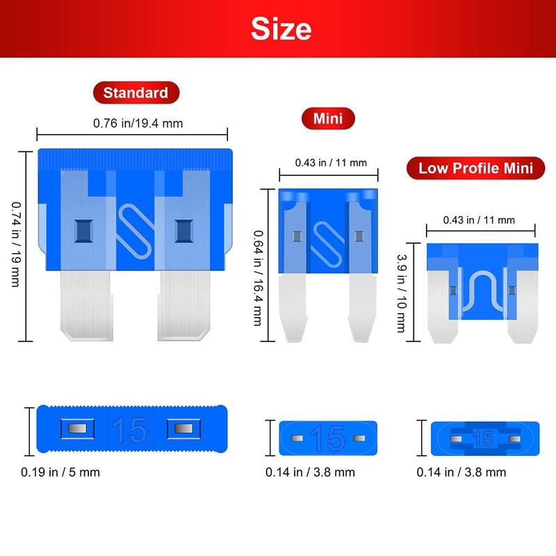🚗306Pcs Automotive Fuse Kit with Tester & Puller
