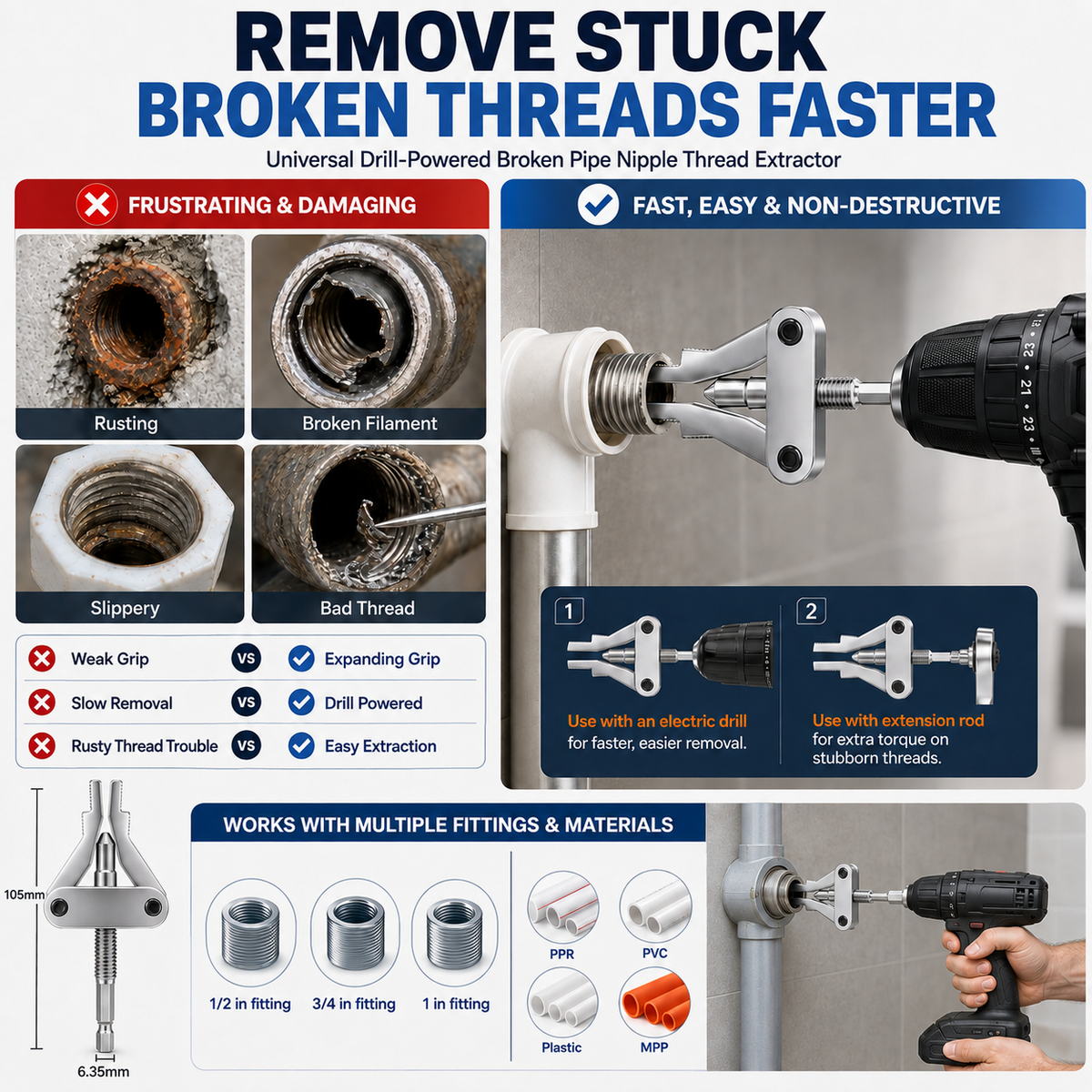 Zeltarium™ Broken Pipe Extractor