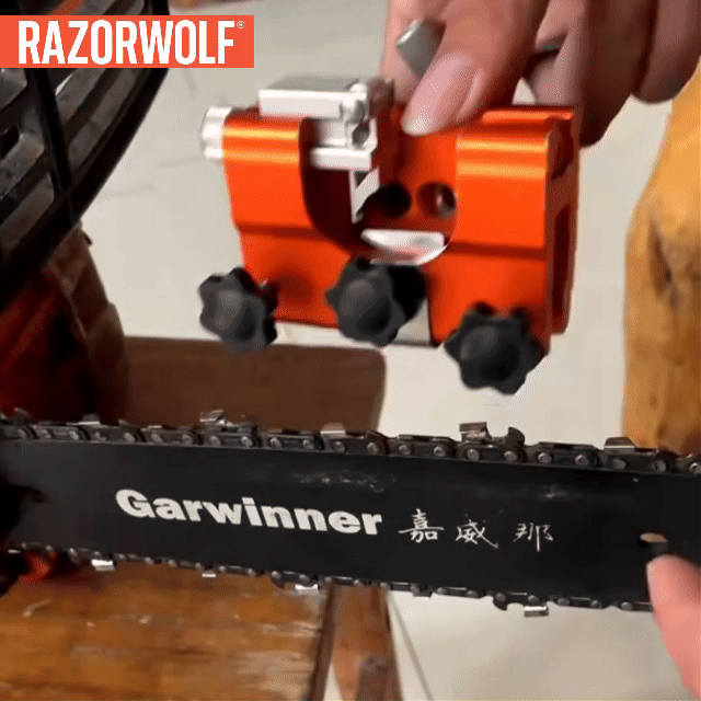Easy chainsaw sharpener operation