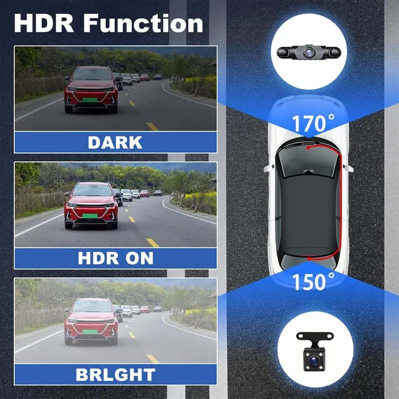 Zeltarium® Full View Car Dashcam System